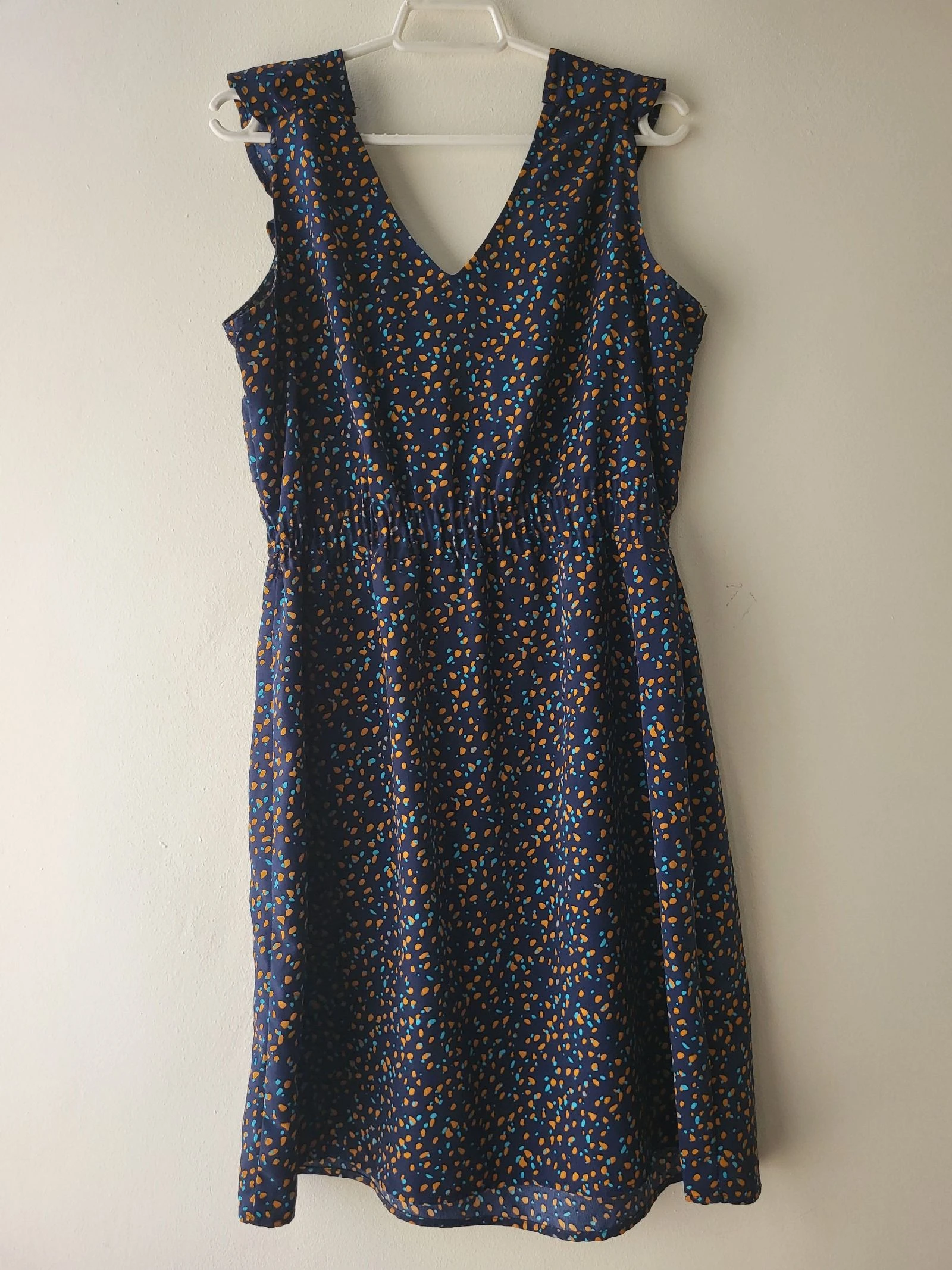 Vestido azul con volante – photo 5